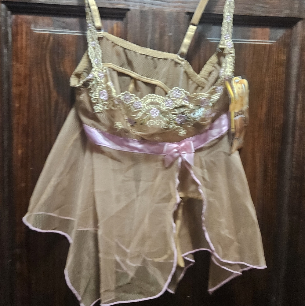 Shirley of Hollywood  lingerie color tan size LG